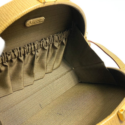 FENDI Handbag leather Beige type Semicircular form Women Used Authentic
