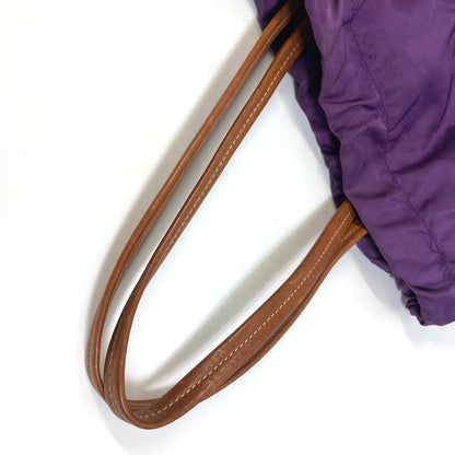 PRADA Tote Bag BN1757 Nylon / leather purple logo Shoulder Bag