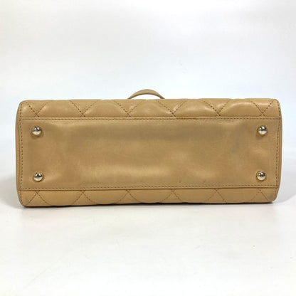 CHANEL Handbag Calfskin beige Matrasse Tote Bag