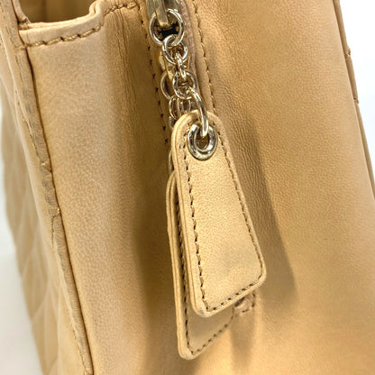CHANEL Handbag Calfskin beige Matrasse Tote Bag