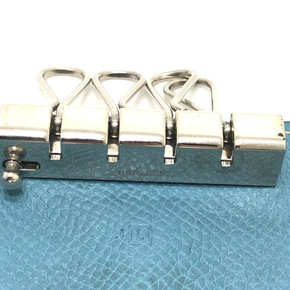 HERMES Key case Key holder  Epsom blue HMetal Bean Women Used Authentic