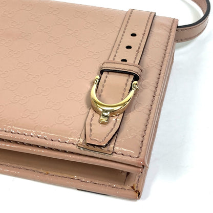 GUCCI Shoulder Bag 354086 enamel beige GG/Crossbody Gucci Nice/2WAY Women Used Authentic