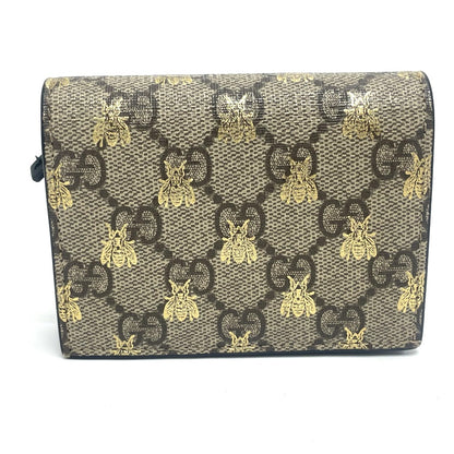 GUCCI Folded wallet 508057 GG Supreme Canvas beige GG BEE BEE