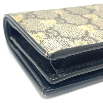 GUCCI Folded wallet 508057 GG Supreme Canvas beige GG BEE BEE
