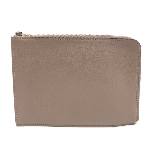 LOUIS VUITTON Clutch bag R99760 Taurillon Clemence Brown L-shaped fastener Pochette Jules PM