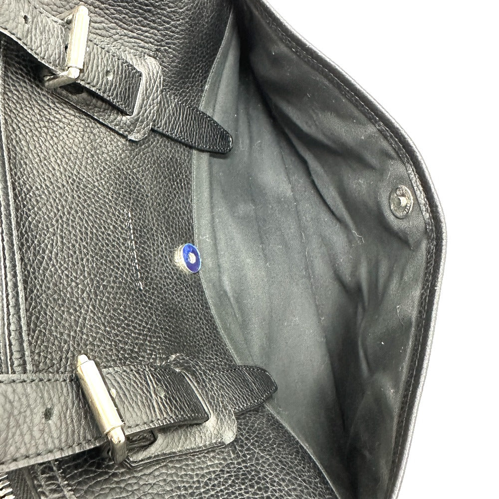 BURBERRY Boston Duffel bag leather black Shoulder bag/logo Handbag