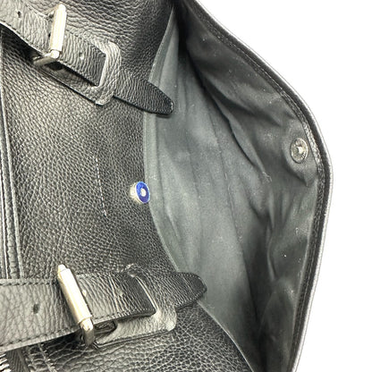 BURBERRY Boston Duffel bag leather black Shoulder bag/logo Handbag
