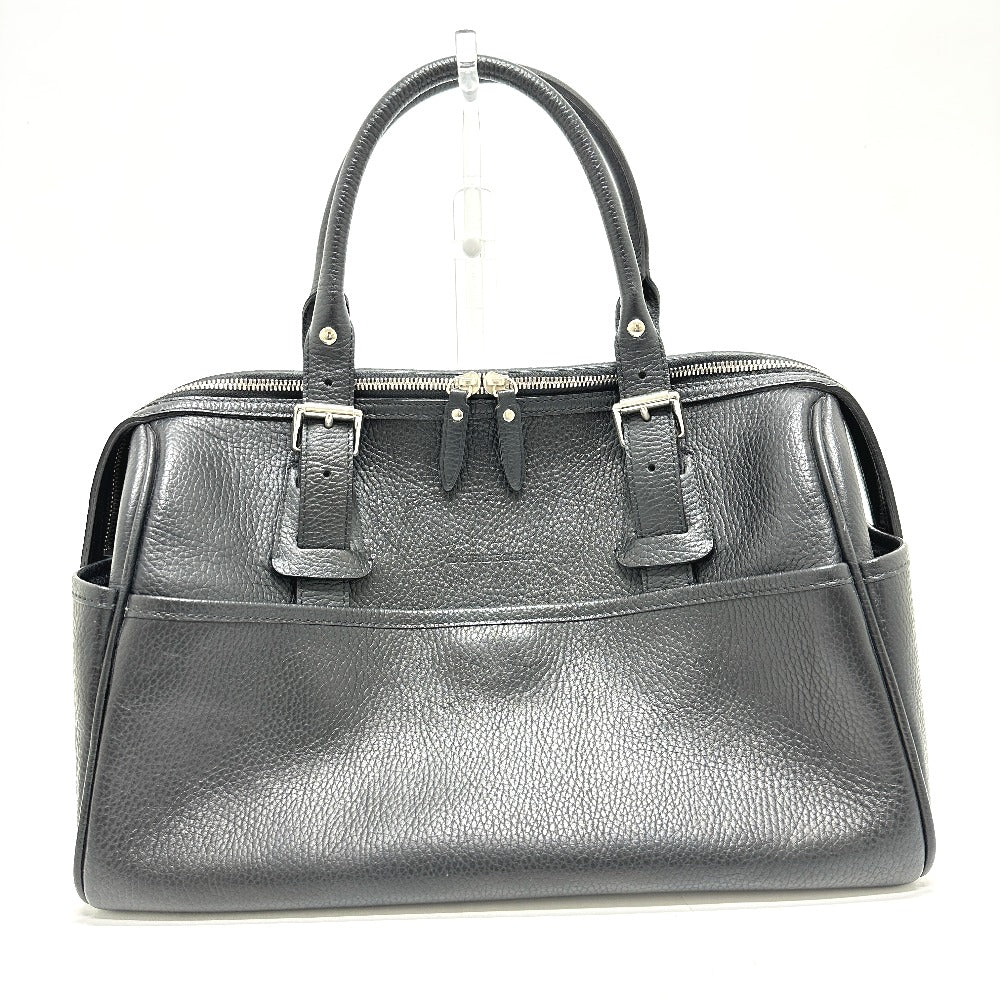 BURBERRY Boston Duffel bag leather black Shoulder bag/logo Handbag