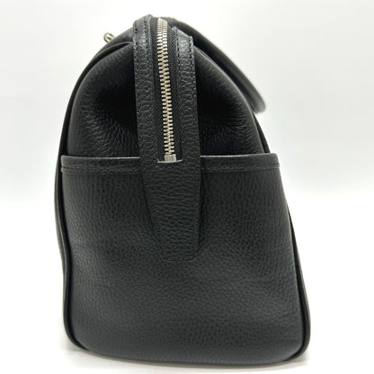 BURBERRY Boston Duffel bag leather black Shoulder bag/logo Handbag