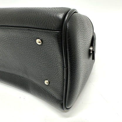 BURBERRY Boston Duffel bag leather black Shoulder bag/logo Handbag