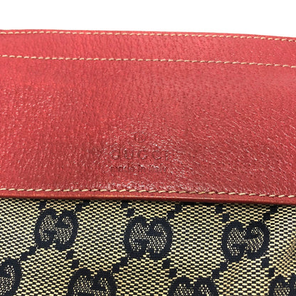 GUCCI Waist bag 28566 GG canvas / leather Red GG/logo Sling bag