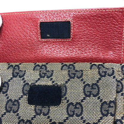 GUCCI Waist bag 28566 GG canvas / leather Red GG/logo Sling bag