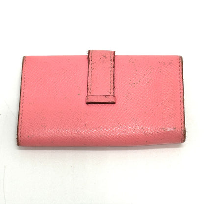 HERMES Key case Key holder  Epsom pink HMetal Bean Women Used Authentic