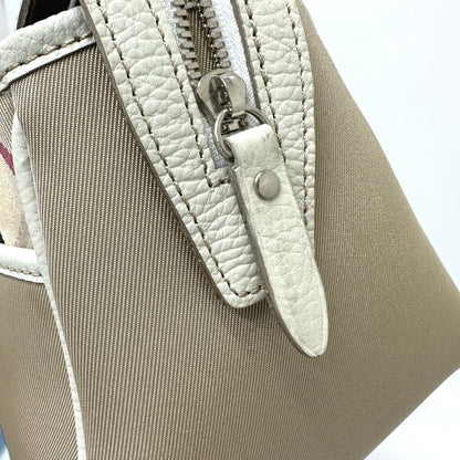 BURBERRY Handbag Nylon beige check Mini Boston Duffel bag