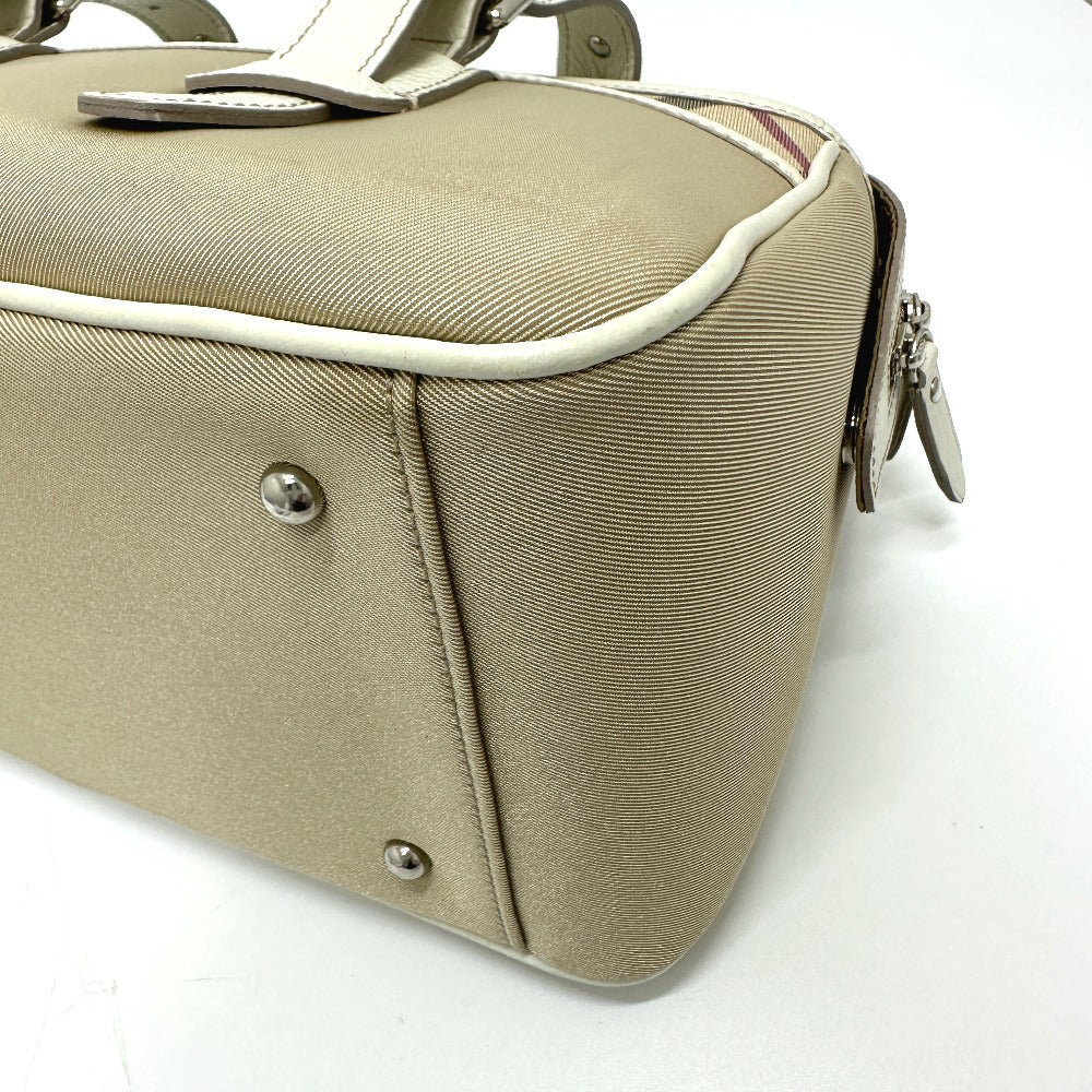BURBERRY Handbag Nylon beige check Mini Boston Duffel bag