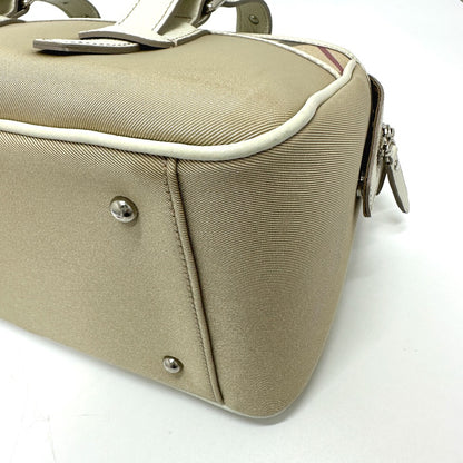 BURBERRY Handbag Nylon beige check Mini Boston Duffel bag