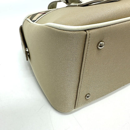 BURBERRY Handbag Nylon beige check Mini Boston Duffel bag