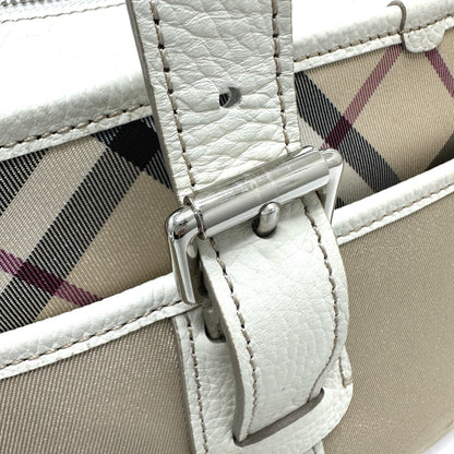 BURBERRY Handbag Nylon beige check Mini Boston Duffel bag