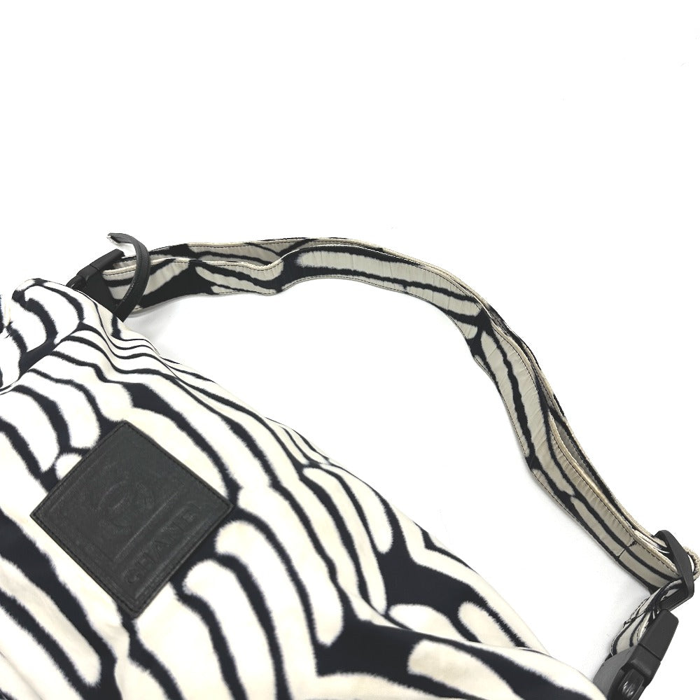 CHANEL Shoulder Bag Nylon white Sports CC COCO Mark