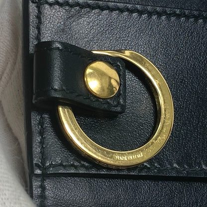 GUCCI Key case Key holder  547588 leather black logo six hooks key