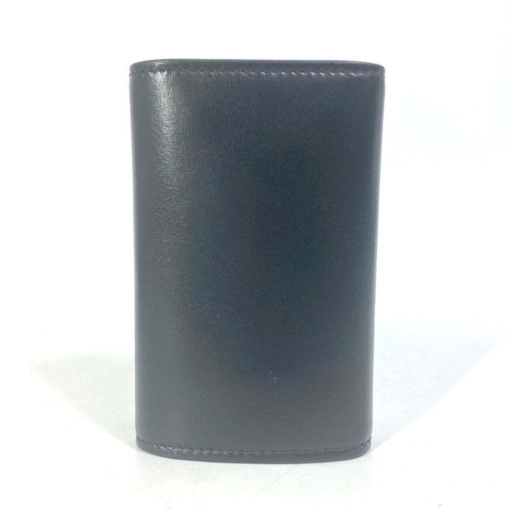 GUCCI Key case Key holder  547588 leather black logo six hooks key