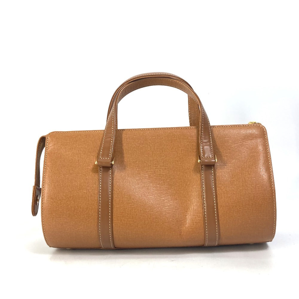 BURBERRY Handbag leather Brown logo Inner check