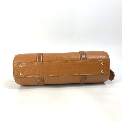BURBERRY Handbag leather Brown logo Inner check