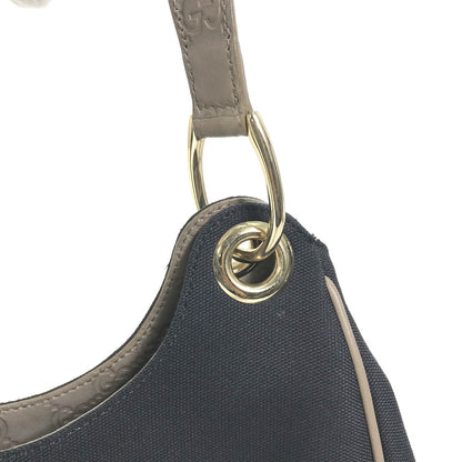 GUCCI Shoulder Bag 257265 Canvas / leather Dark Navy type GG Guccisima logo