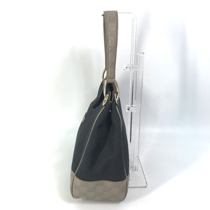 GUCCI Shoulder Bag 257265 Canvas / leather Dark Navy type GG Guccisima logo