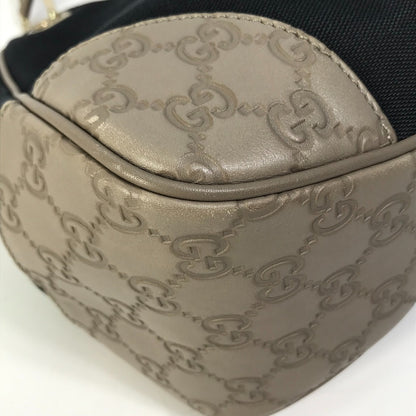 GUCCI Shoulder Bag 257265 Canvas / leather Dark Navy type GG Guccisima logo