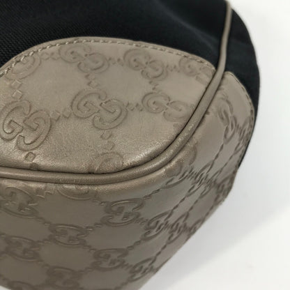 GUCCI Shoulder Bag 257265 Canvas / leather Dark Navy type GG Guccisima logo