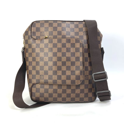 LOUIS VUITTON Shoulder Bag N41441 Damier canvas Brown Damier Olaf MM mens Used Authentic