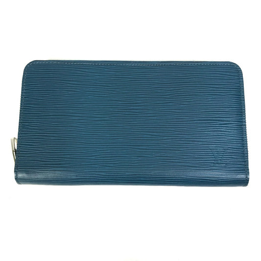LOUIS VUITTON Long Wallet Purse M60619 Epi Leather Navy Epi Zippy Organizer