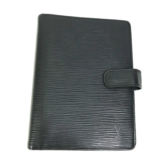 LOUIS VUITTON Notebook cover R20042 Epi Leather black Epi Agenda MM