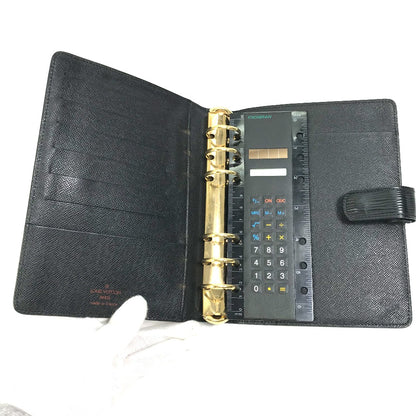 LOUIS VUITTON Notebook cover R20042 Epi Leather black Epi Agenda MM