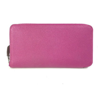 HERMES Long Wallet Purse Epsom purple Long wallet Azap long silk in Women Used Authentic