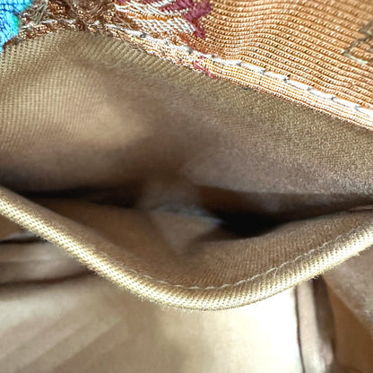 PRADA Tote Bag BN249 canvas multicolor Triangle logo Women Used Authentic