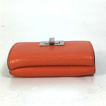 FENDI Trifold wallet 8M0426 leather Orange Peekaboo