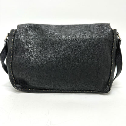 FENDI Shoulder Bag 8BT116 leather black Celeria unisex(Unisex) Used Authentic