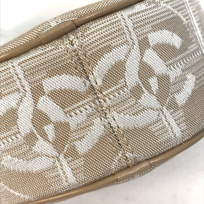 CHANEL Pouch A17682 canvas beige COCO Mark New travel line