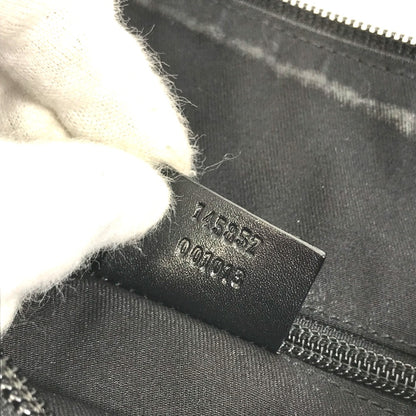 GUCCI Shoulder Bag 145857 GG canvas black GG
