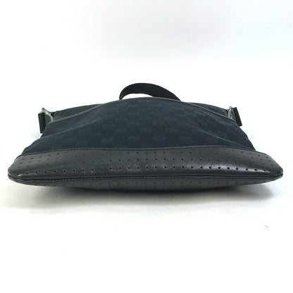 GUCCI Shoulder Bag 145857 GG canvas black GG