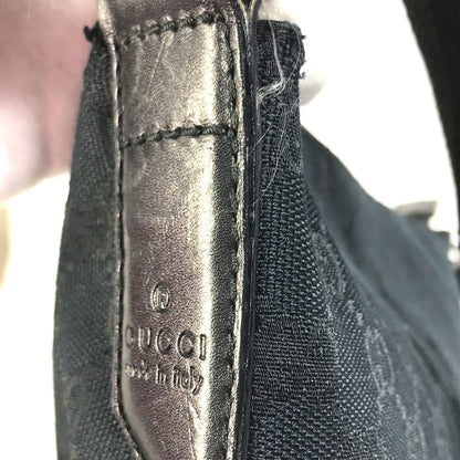 GUCCI Shoulder Bag 145857 GG canvas black GG