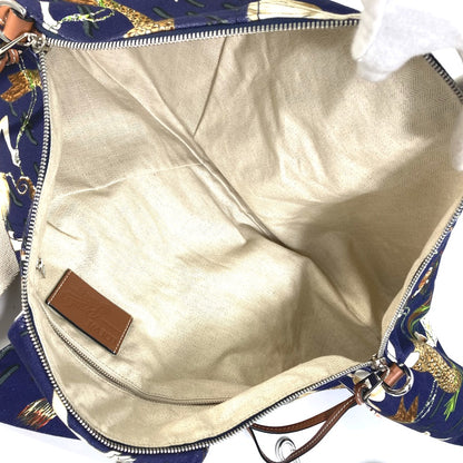LOEWE Boston Duffel bag canvas blue Paula's Ibiza shark shark