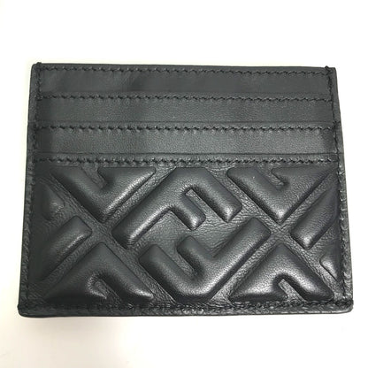 FENDI Coin case 8M0423 leather black baguette card holder