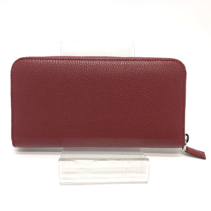 PRADA Long Wallet Purse 2ML317 leather Red type logo gradient Zip Around