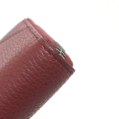 PRADA Long Wallet Purse 2ML317 leather Red type logo gradient Zip Around