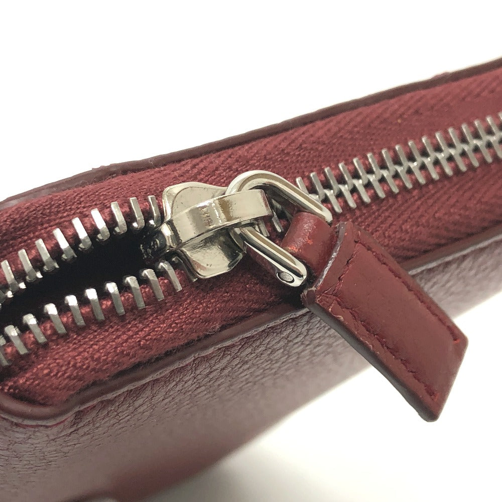 PRADA Long Wallet Purse 2ML317 leather Red type logo gradient Zip Around