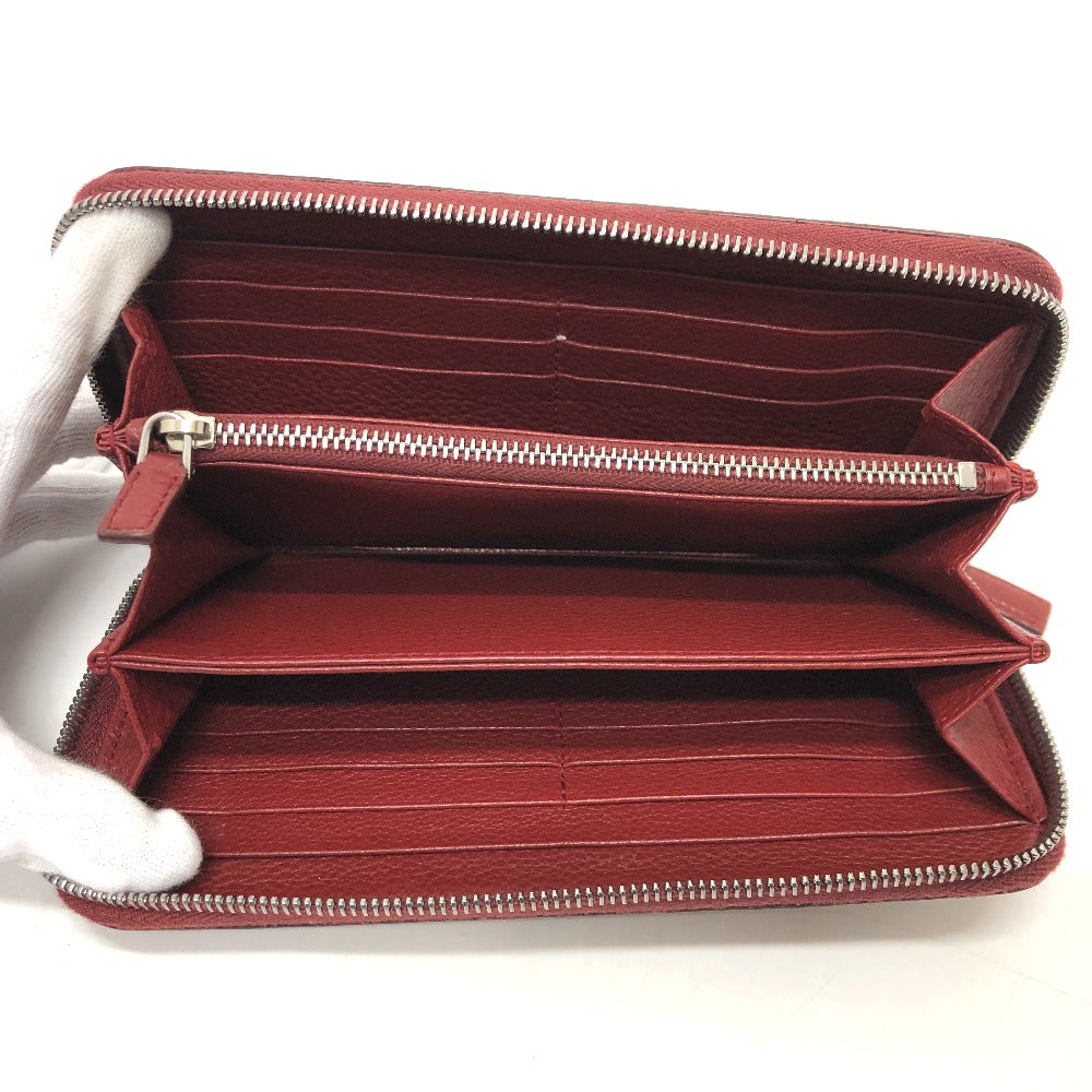 PRADA Long Wallet Purse 2ML317 leather Red type logo gradient Zip Around