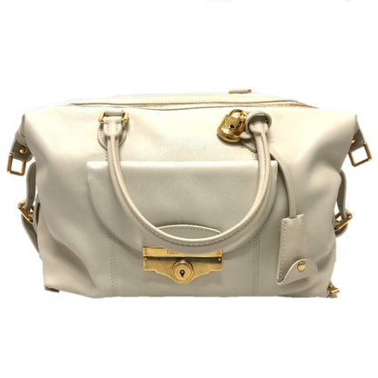 LOUIS VUITTON Boston Duffel bag Model number unknown leather white Sac Louis